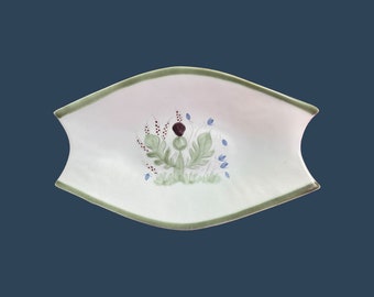 Buchan Thistleware  16" Oval Serving Platter, Scottish thistle stoneware 269