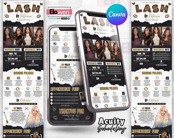 Acuity scheduling template lash tech, lash tech booking site, website template, lash website template, lash tech acuity template, lash site