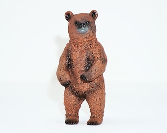 Bear Figurine Realistic Toy Model Educational Forest Animal Figure for Kids, Boys & Girls