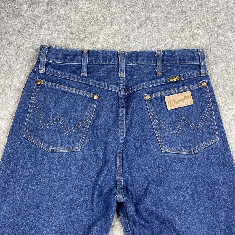VTG. Wrangler 13MWZ Jeans Men 35 (32) x 36 Cowboy Blue Western Rodeo Cowboy USA image 7