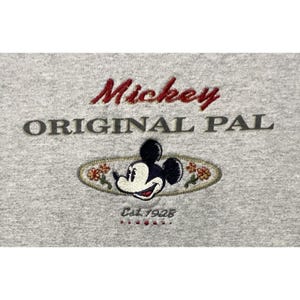 Disney Mickey Mouse Sweatshirt Mens XL Gray Mickey Original Pal USA Made Vtg. Bild 2