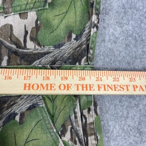 Vtg Mossy Oak Coveralls Mens 48" Chest Short Full Foliage Green Camo Hunting USA image 13