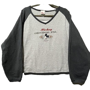 Disney Mickey Mouse Sweatshirt Mens XL Gray Mickey Original Pal USA Made Vtg. Bild 1