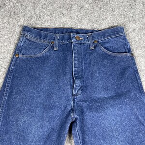 VTG. Wrangler 13MWZ Jeans Men 35 (32) x 36 Cowboy Blue Western Rodeo Cowboy USA image 3