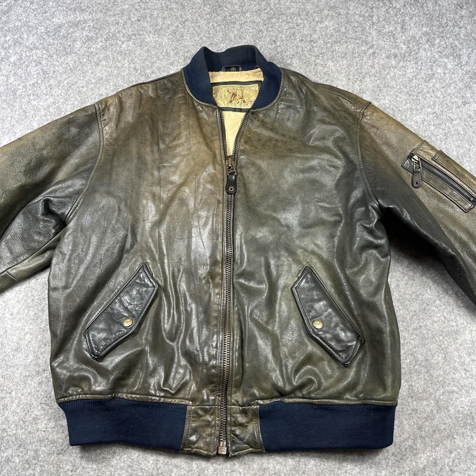 Vintage Guess Leather Jacket - Etsy