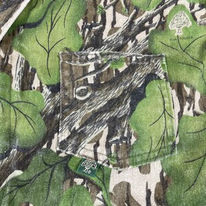 Vtg Mossy Oak Coveralls Mens 48" Chest Short Full Foliage Green Camo Hunting USA image 6