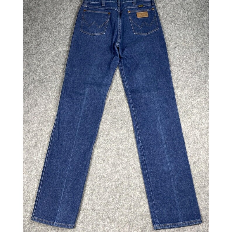 VTG. Wrangler 13MWZ Jeans Men 35 (32) x 36 Cowboy Blue Western Rodeo Cowboy USA image 2