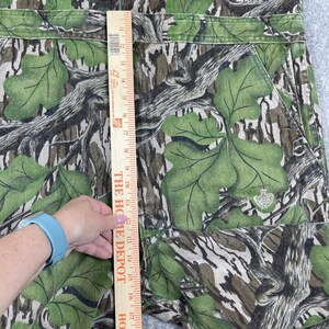 Vtg Mossy Oak Coveralls Mens 48" Chest Short Full Foliage Green Camo Hunting USA image 14