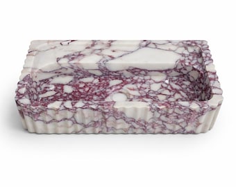 Luxury Marble Bathroom Sink, Handmade Natural Stone Washbasin, Designer Vanity Sink, Wall Mounted Marble Sink