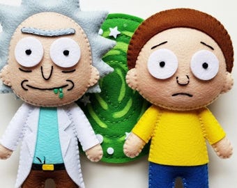 PDF PATTERN. Evil Mr. Meeseeks Rick and Morty Felt Sewing Pattern