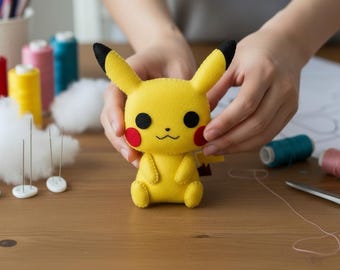 Electric Felt Doll Pattern PDF & SVG – DIY Magical Sewing Craft