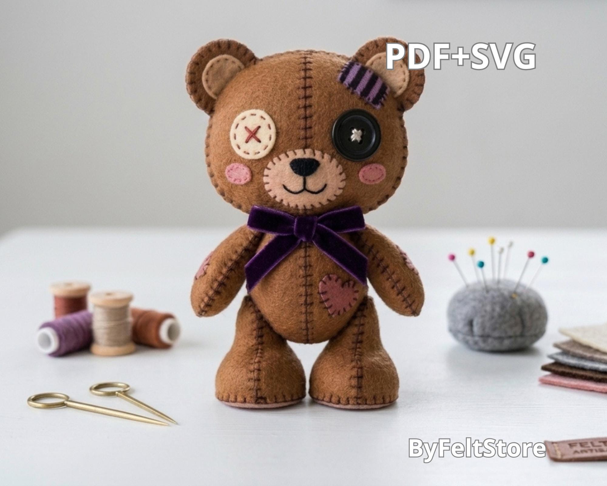 Leather teddy bear - Etsy 日本