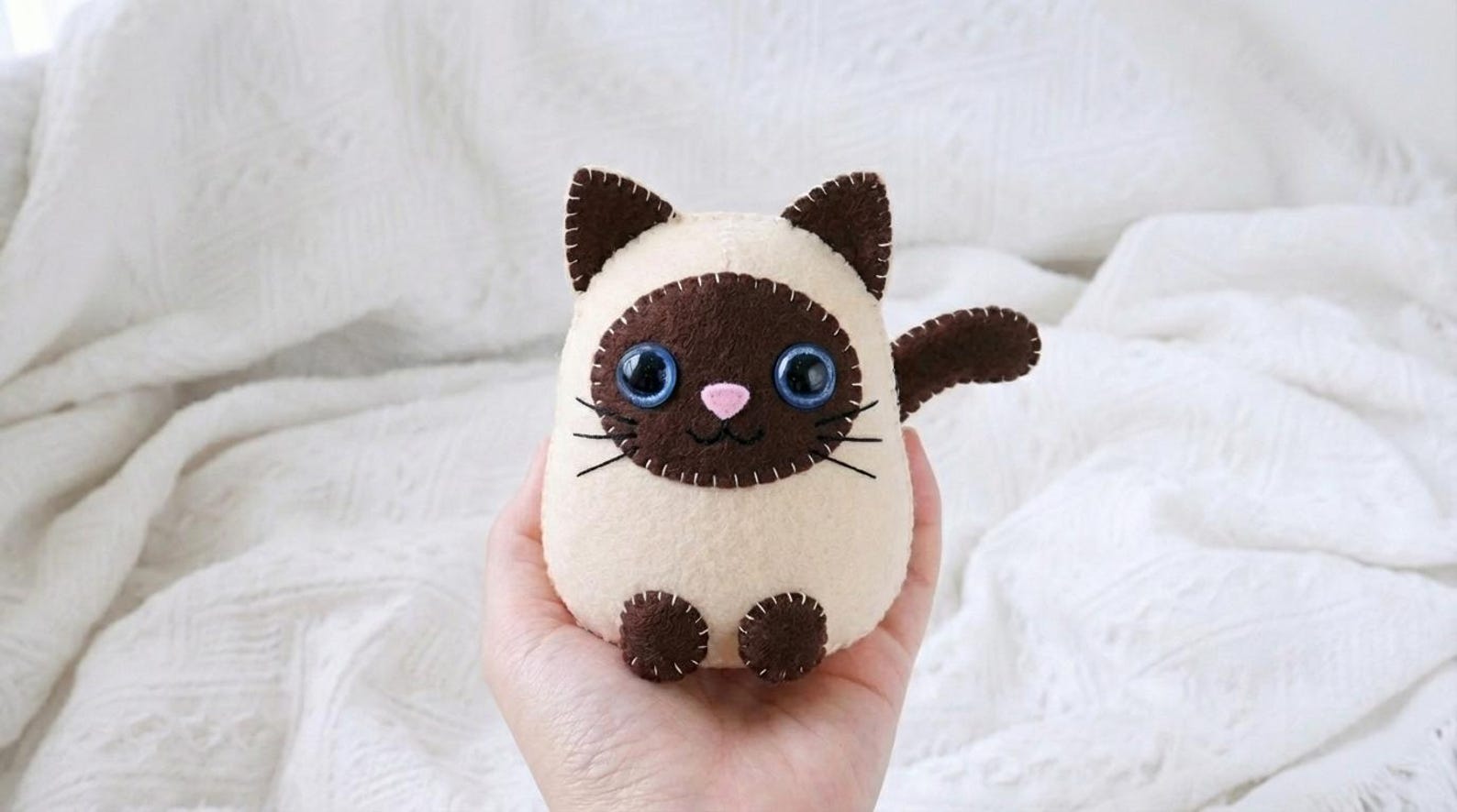 Kawaii Felt Cat Pattern PDF & SVG, Cute Kitty Plush Sewing Tutorial ...