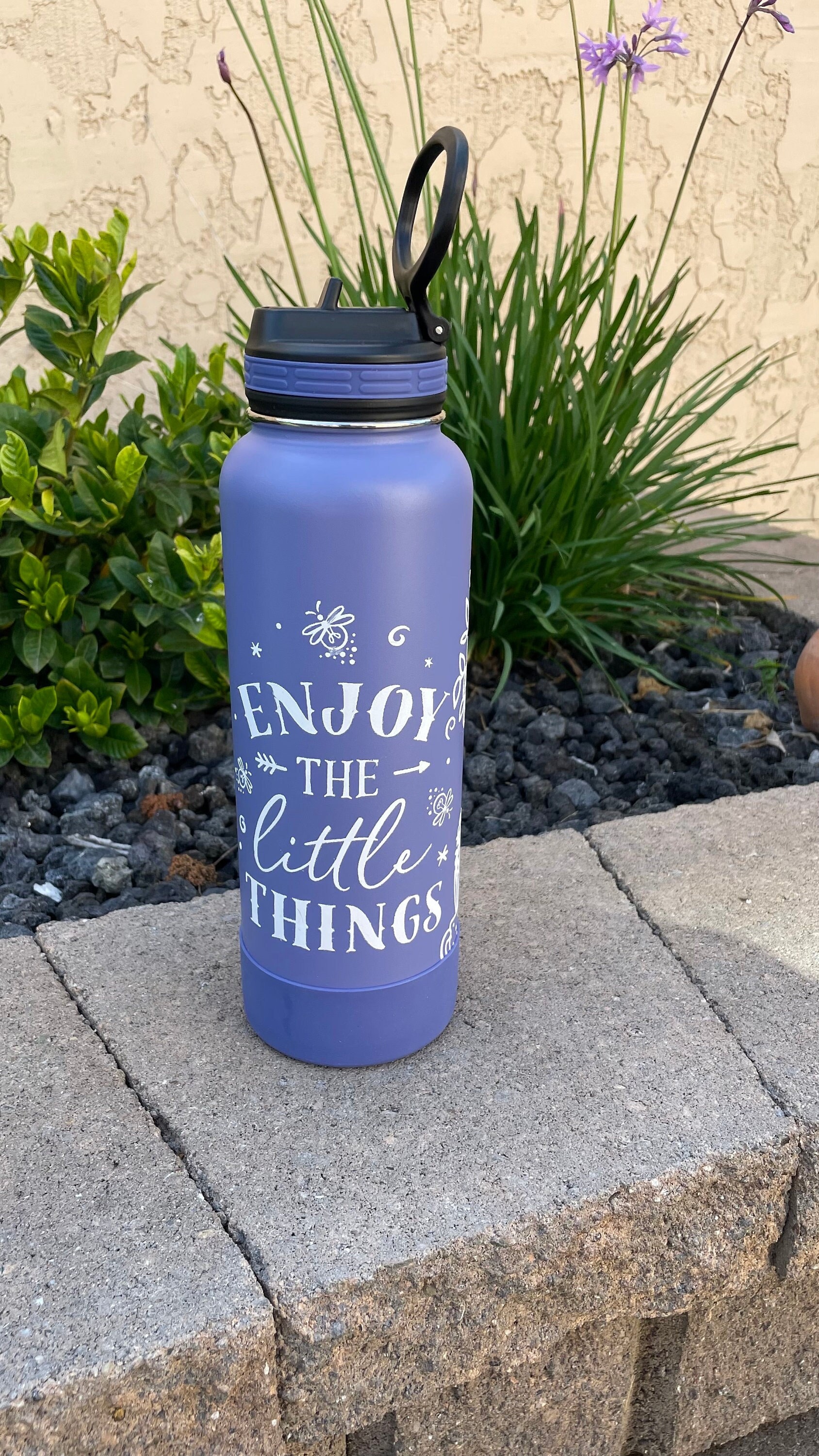 24 Oz. Personalized Thermoflask Water Bottle, Laser Engraved Thermoflask,  Cup for Camping / Hiking / Sports, Custom Team Gift 