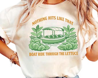 Nothing Hits Like That Boat Ride Through the Lettuce Svg, Living With the Land Png, Greenhouse Inspired Design Digital Download