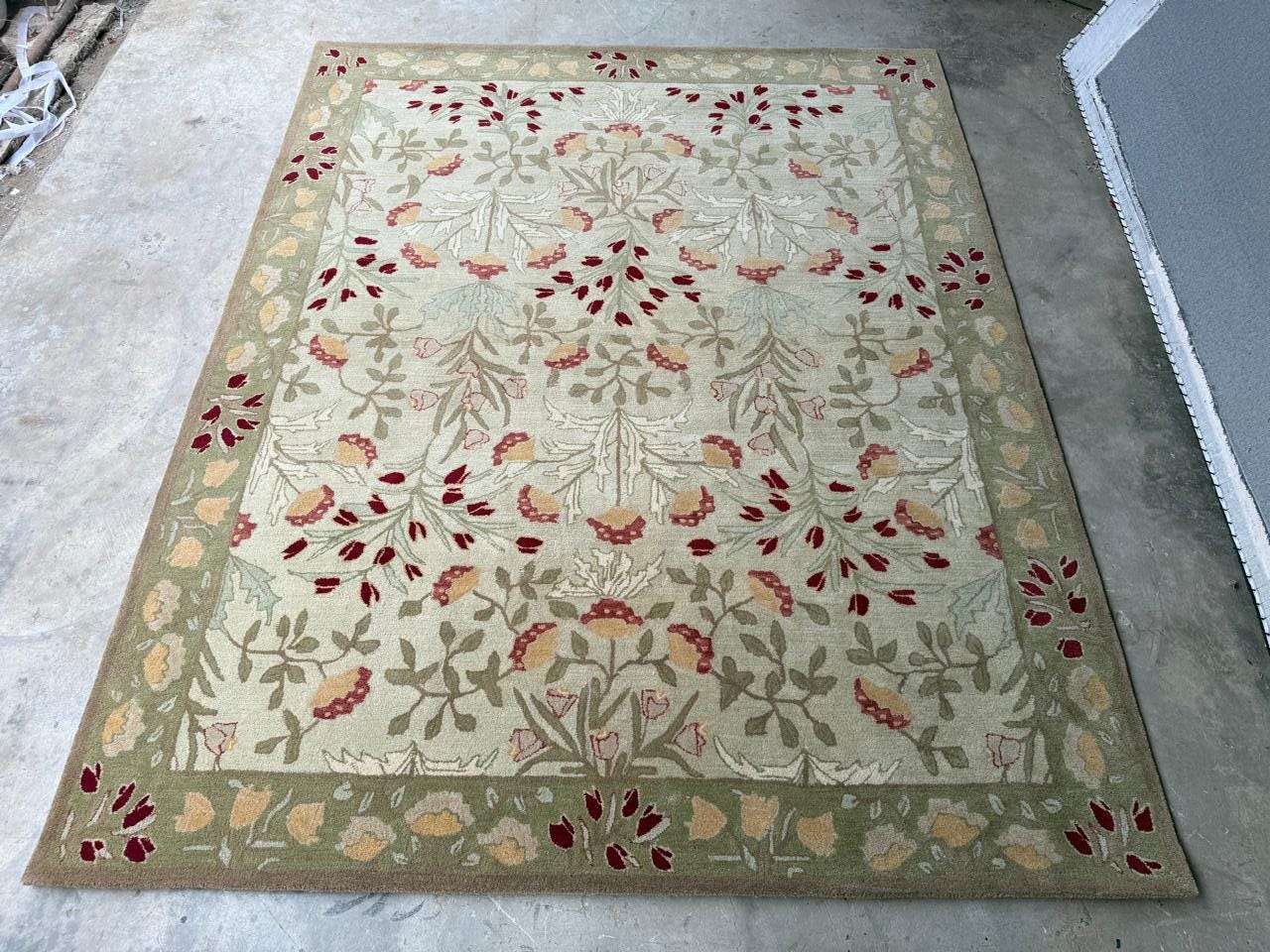 Adeline Rug Hand Tufted Adeline Traditional Oriental Floral Style 100% Woolen Area ...