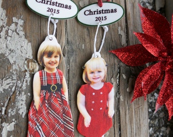 Personalized  Custom Tree Ornaments Accents Gifts Mom Grandmother Portrait Present Decor Decoration Holiday Aunt Uncle Customized