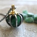 Raw Emerald Necklace Crystal Green Gemini Sign Gift Jewelry Raw Birthstone May Gemstone Wife Push Present Gift Cage Pendant, Best Seller