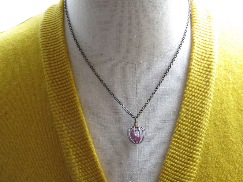 Ruby Necklace, Mother's Day Gift, for Mom, July Birthstone, Handmade for Her, Gemstone Birthday, Jewelry Girlfriend, Present Wife Crystal image 4