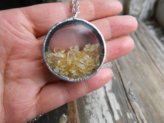 Collier Pendentif En Citrine Naturelle - Pierre Précieuse énergétique, Cadeau Femme, Anniversaire, Saint-Valentin - 10