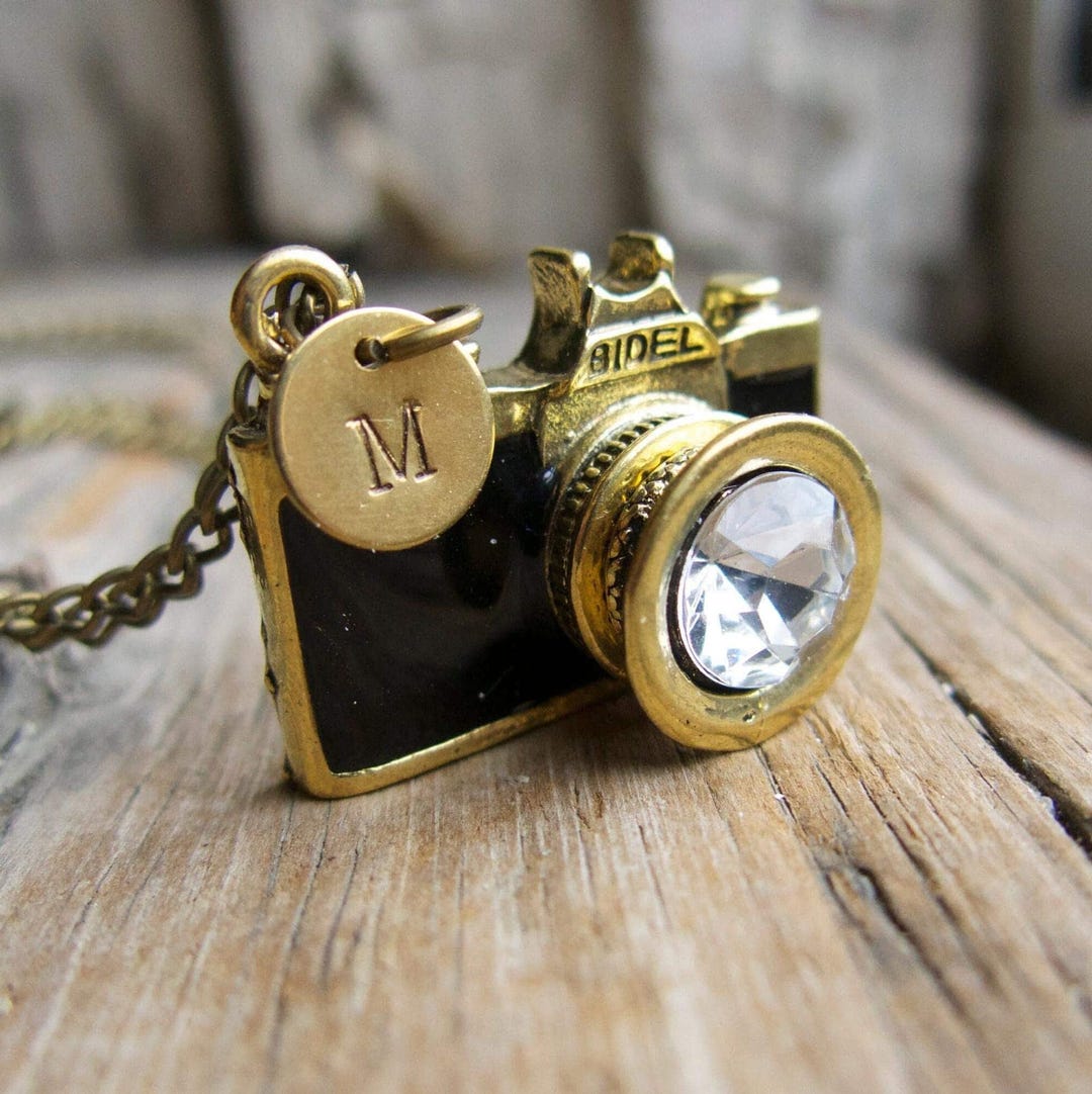 Camera Necklace Silver Miniature Pendant: Vintage Camera Charm for ...