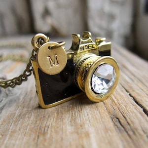 Kamerahalsband Silver Miniatyrhänge: Vintage Kameraberlock för fotoälskare, Personlig Gåva