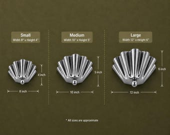 Chrome Scallop Shell Sconce | Art Deco Wall Light, Modern Vanity Lamp