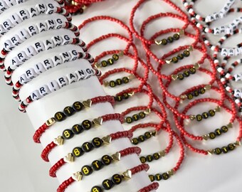 Bulk Custom Beaded Bracelet with Name/Personalized Glass Seed Bead Jewelry/Custom Color Bracelet/Bridesmaid Gift/Party-Event Favor