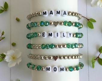 Personalized Beaded Word Bracelet/Custom Name Bracelet/Team,Event, Girls Trip Bracelets/Custom Friendship Bracelet/Bulk Order Gift/Wholesale