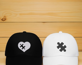 Hearts and puzzle Embroidery, Couple Matching Jigsaw Heart ,Valentines Day Gift (Digital Embroidery Design)