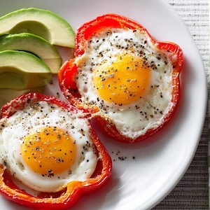 Recept på paprikaringar, barnvänlig frukost, lågkolhydratmåltid (digital nedladdning)