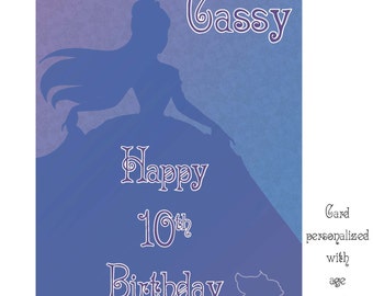 Happy Birthday to your favorite Princess Personalized Birthday Card!