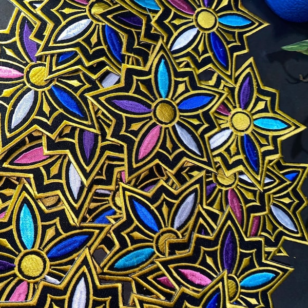 Rumi Star Embroidered Patch - Kpop Demon Hunters Cosplay