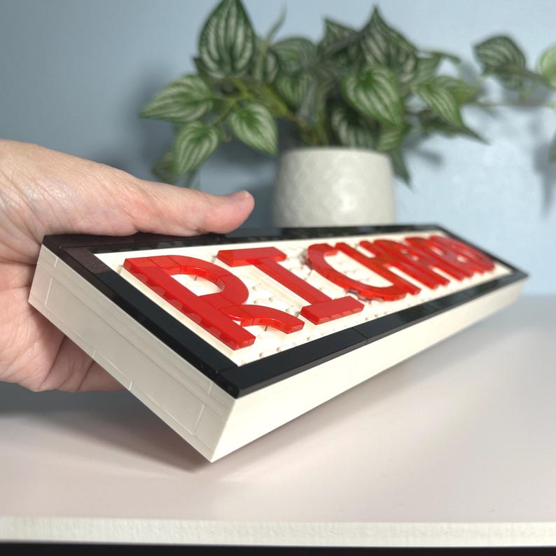 Personalized Lego Name Sign | Custom Desk or Wall Decor - Etsy