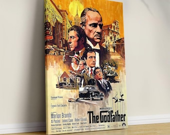 The Godfather 1972 Classic Vintage Movie Poster - Film Fan