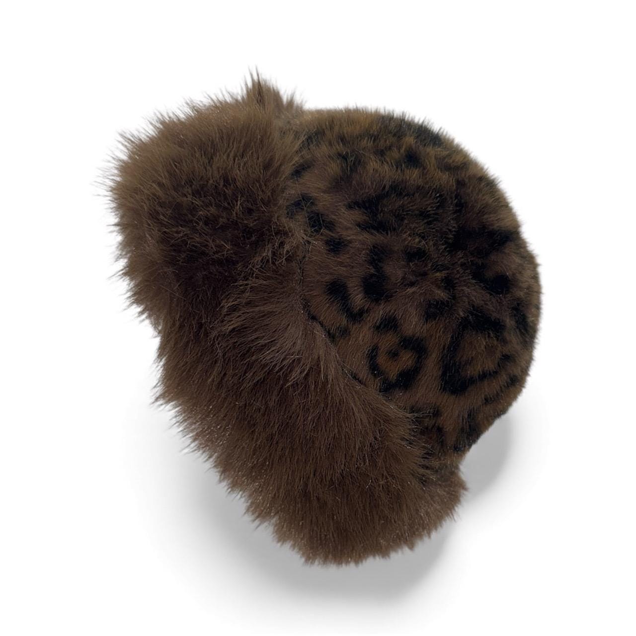 Faux Fur Leopard Bucket Hat - Etsy
