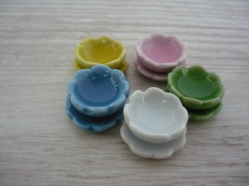 4x 13 Mm x 20 mm casa de muñecas en miniatura de placas Verde