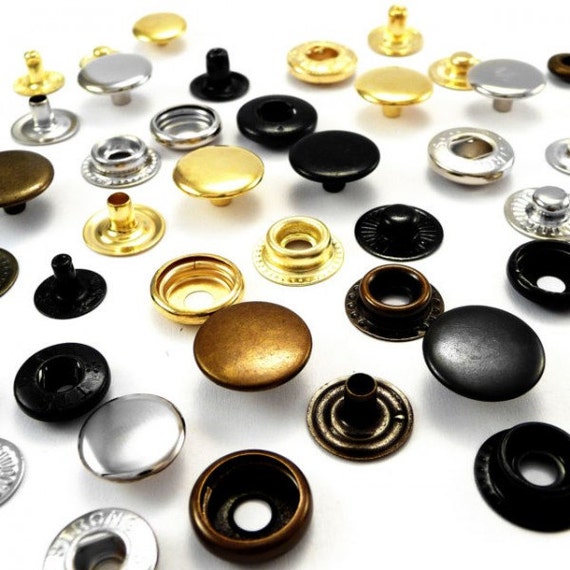 12.5mm Bronzes Press Studs S Spring Popper Snap Fasteners Leathercraft Sewing