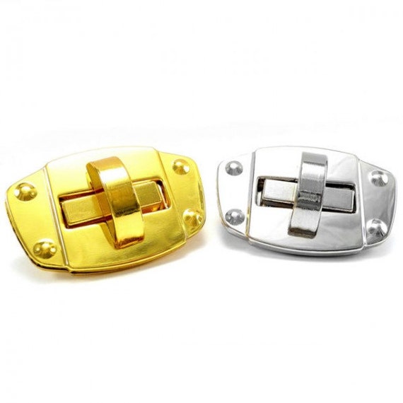 AQ3 Craft Case Clasp Turnlock Bag Purse Belt Twist Turn Lock Size 49 mm
