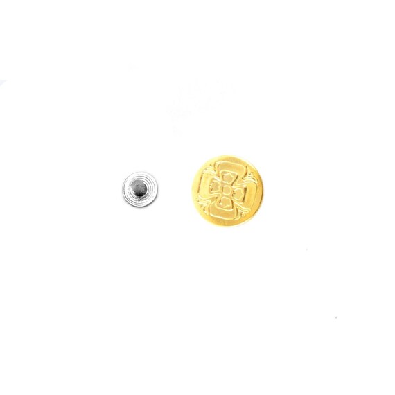 17mm Metal Jeans Buttons Hammer on Denim Tack Alloy Studs Oxyd Antique Brass Pin