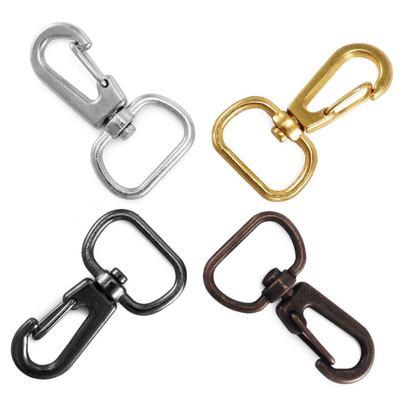 10 x DOG SWIVEL CLIP SNAP HOOK BAG CLASP 25mm Width Strapping UK