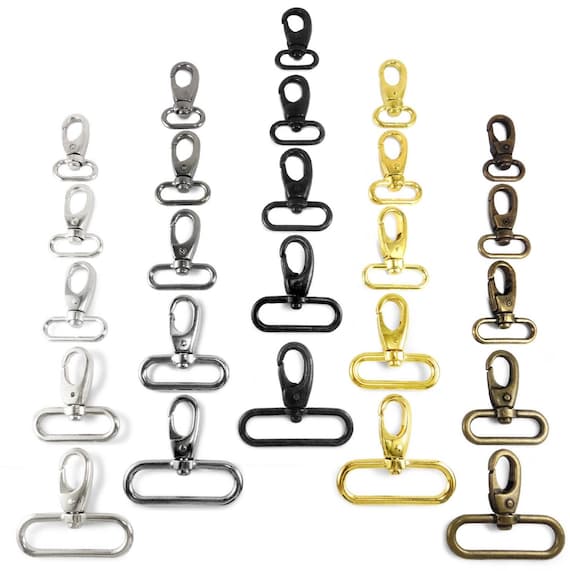 10 x DOG SWIVEL CLIP SNAP HOOK BAG CLASP 25mm Width Strapping UK