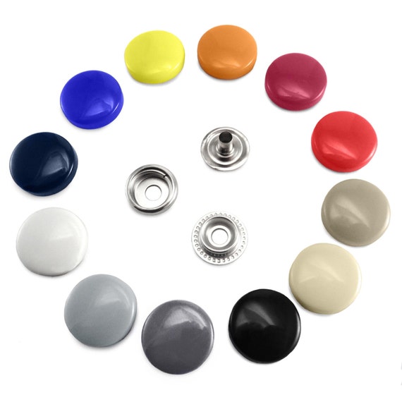 17 Mm Plastic Poppers Snap Fasteners Press Studs Sewing Etsy
