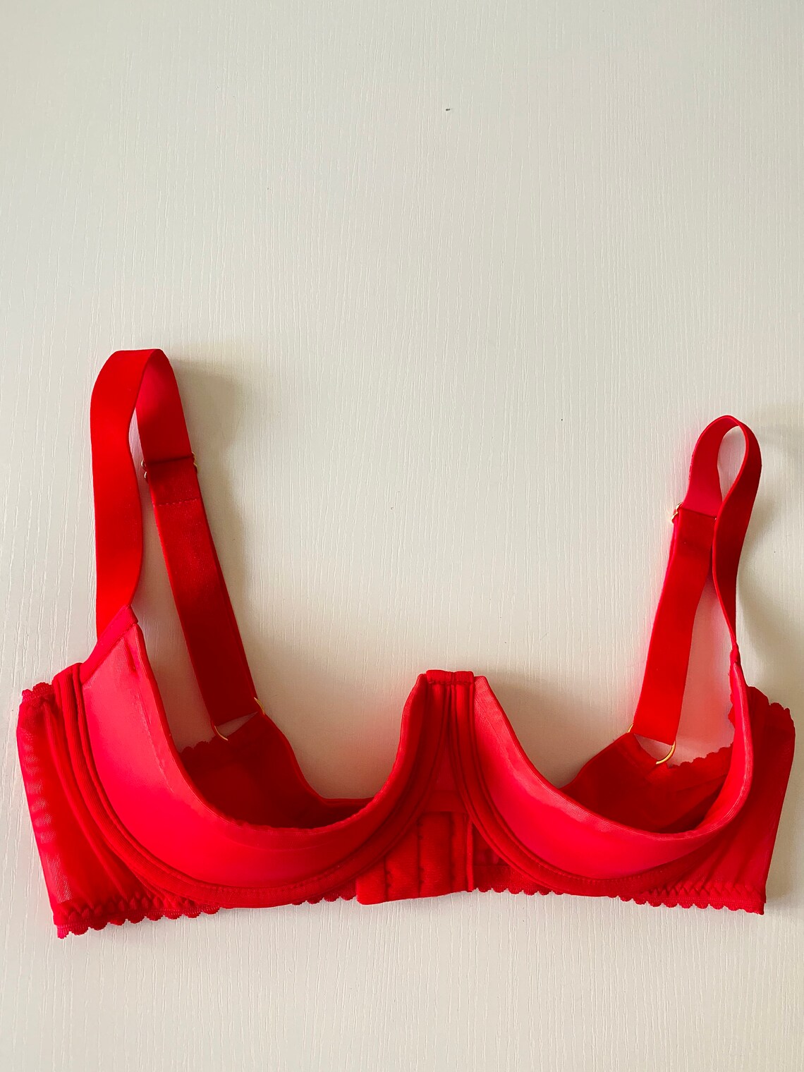 The Red Open Nipple Cup Underwired Bra MADE TO ORDER Etsy