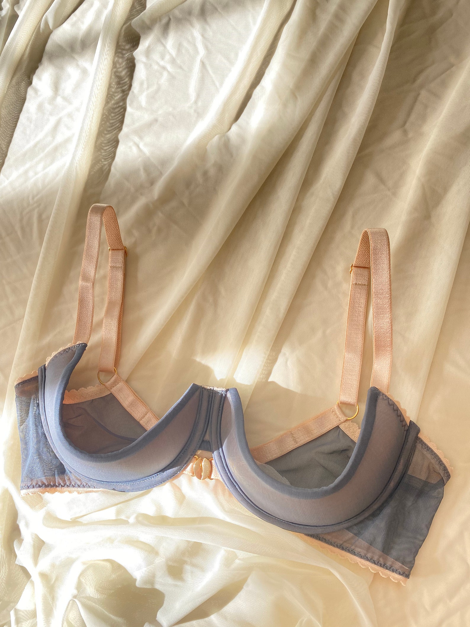 The Open Nipple Cup Underwired Grey Bra MADE TO ORDER Etsy