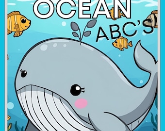 A - Z unter dem Meer: Ocean ABCs Malbuch