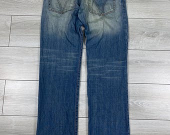 Vintage 90s Dolce Gabbana D&G Distressed Jeans Rare Design Made in