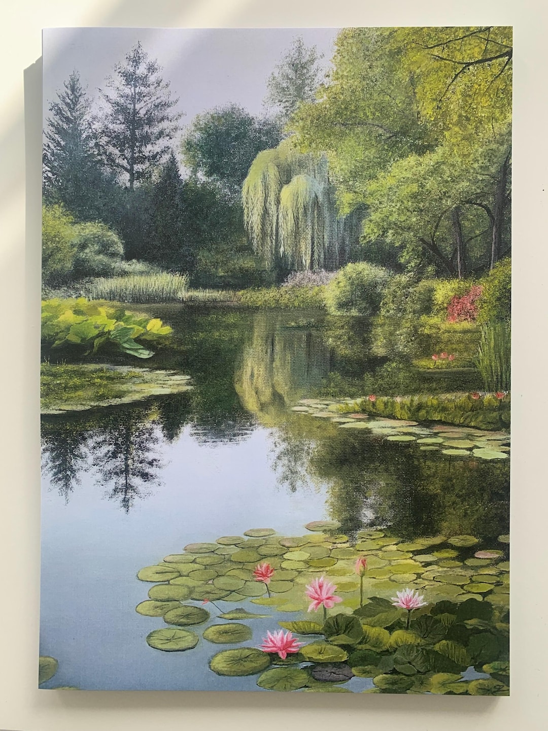 Impression A4 Artisanale | Scène de Paysage à l’Huile | Déco Murale Apaisante et Naturelle - Etsy France