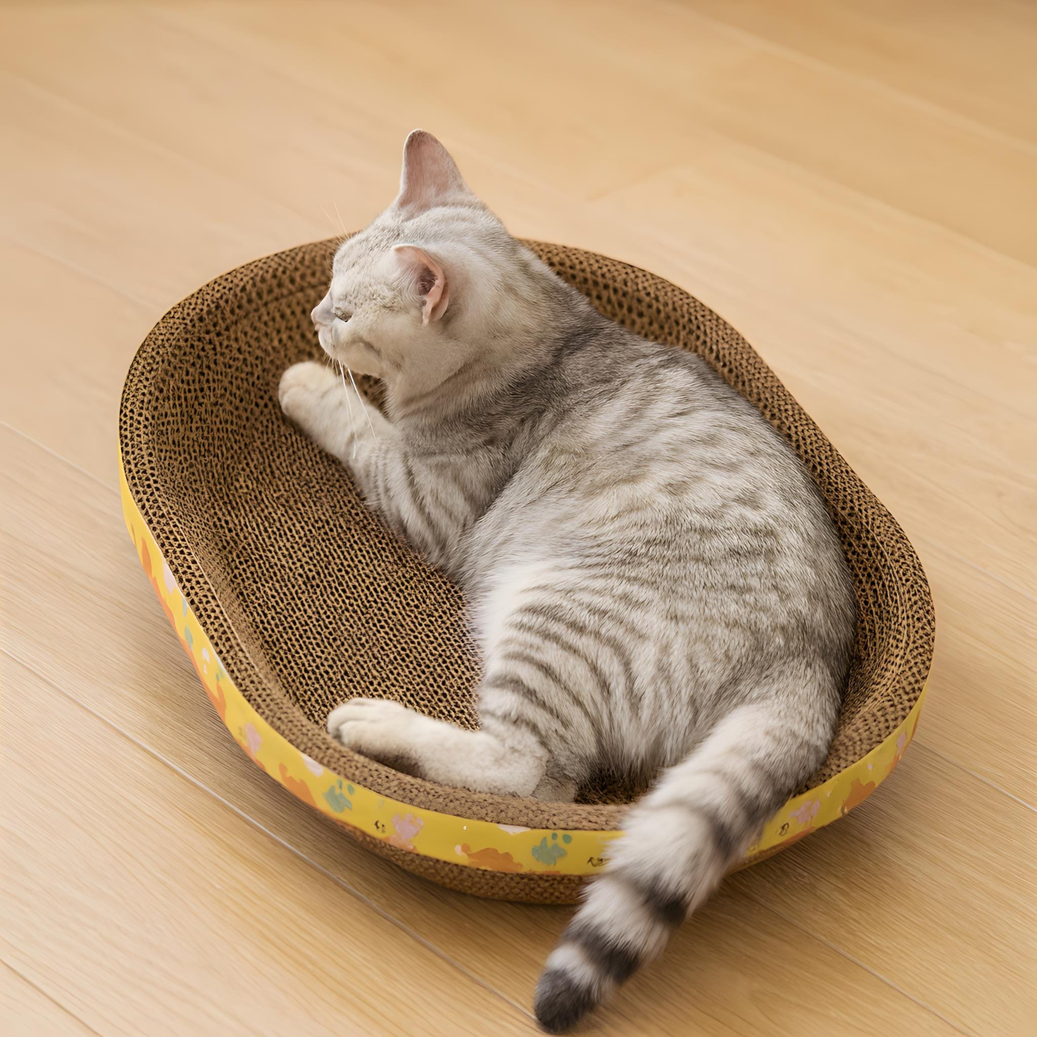 Oval Corrugated Cardboard Scratch Board (Etsy)