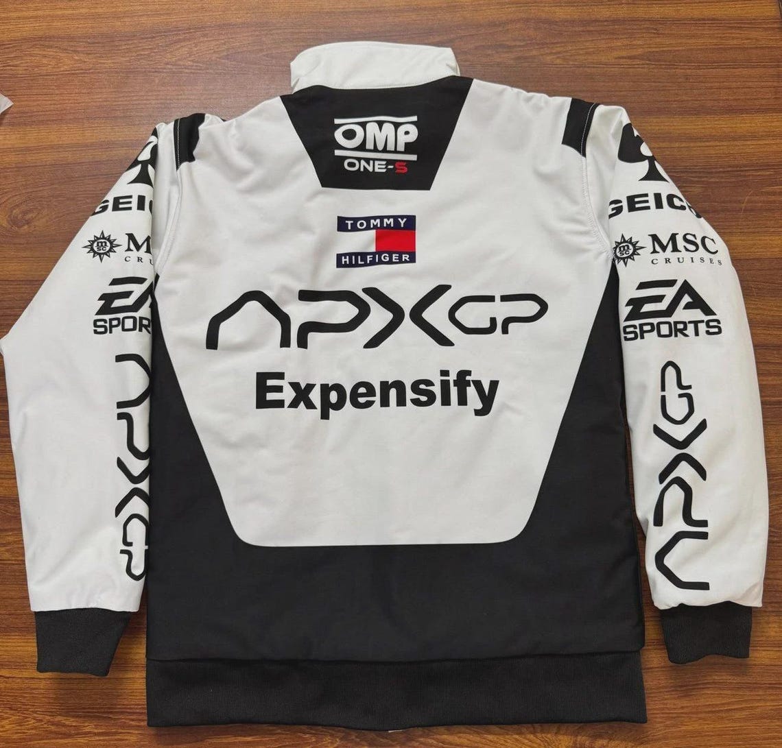 APX GP Team Racing Jacket: Formula 1 Brad Pitt Movie With Gift (t-shirt ...